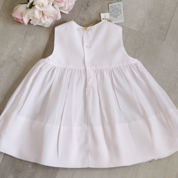 Pink Smocked Dress Feltman Brothers Embroidery Spring Summer NWT RARE DESIGN - Picture 4 of 4